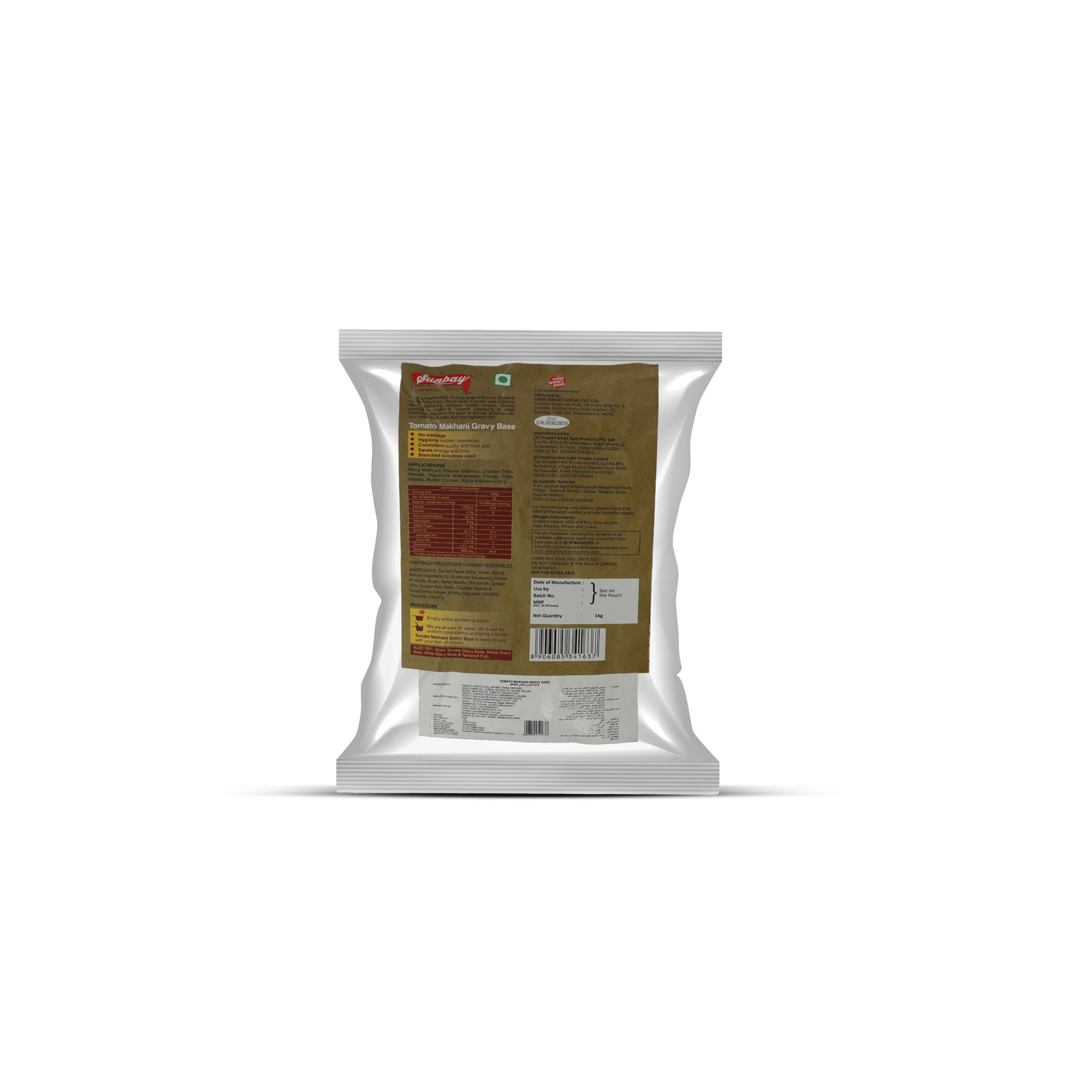 Tomato Makhani Gravy Base 1kg
